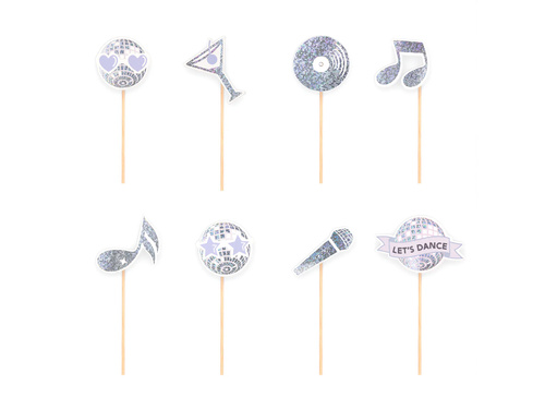 Pikery Silver Disco - 8 szt.