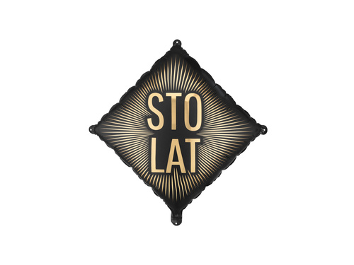 Balon foliowy Sto lat - 46x46 cm - 1 szt.