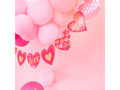 Paper garland Hearts in patterns - 200 cm - 1 pc.