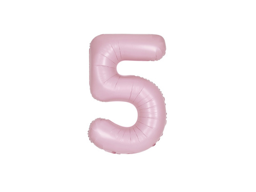 Foil balloon number 5 pink - 86 cm - 1 pc.