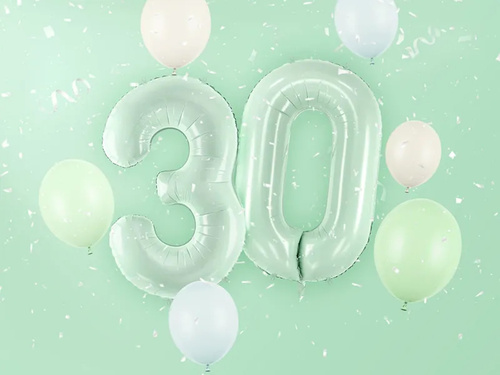 Number 3 Green Foil Balloon - 72 cm - 1 pc