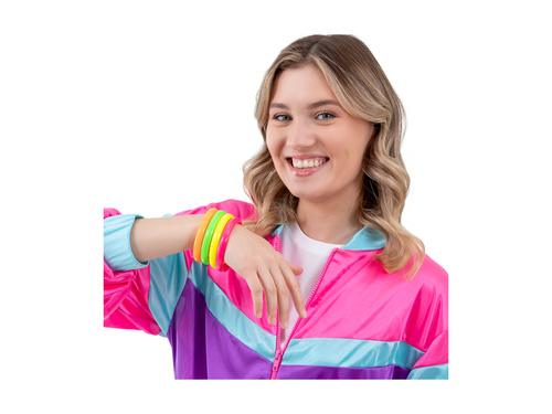 Zestaw 4 neonowych bransoletek - 1 op.