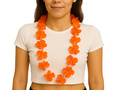 Hawaiian orange necklace.