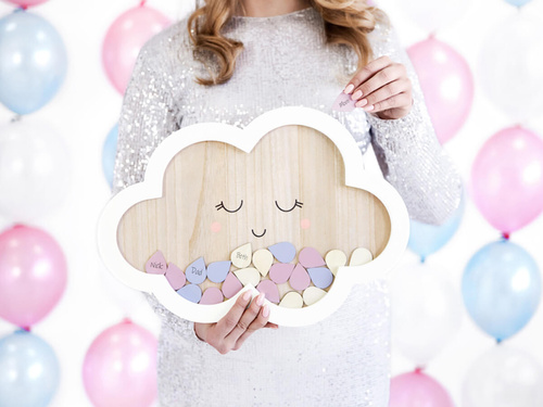 Wooden Cloud Guestbook