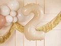 Number 2 Beige Foil Balloon - 72 cm - 1 pc