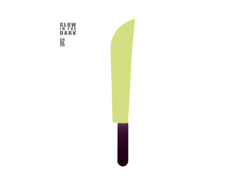 Maczeta plastikowa świecąca w ciemności - 52 cm