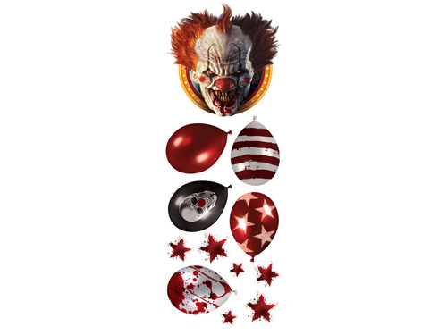 Dekoracja na ścianę Klaun na Halloween