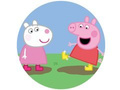 Decorative Peppa Pig cake wafer - 20 cm