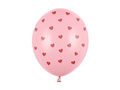 Pastel balloons with hearts for Valentine's Day - 30 cm - 50 pcs