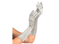 Pair of silver gloves - 40 cm