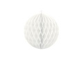 Dekoracja wisząca kula biała - 20 cm - 1 szt.