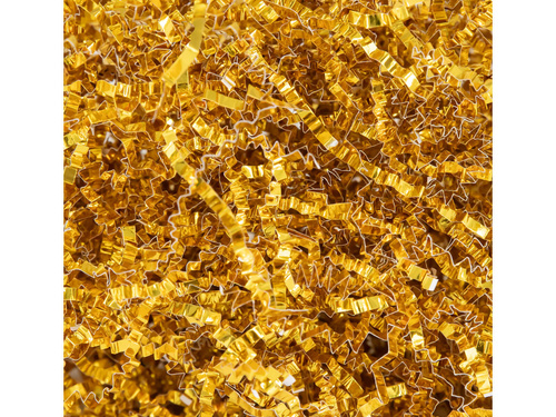 Metalized corrugated gift filler - gold - 50 g