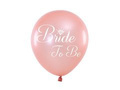 Latex balloons with white print Bride to be - 30 cm - 5 pcs.