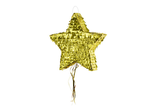 Gold Star piñata - 1 pc.