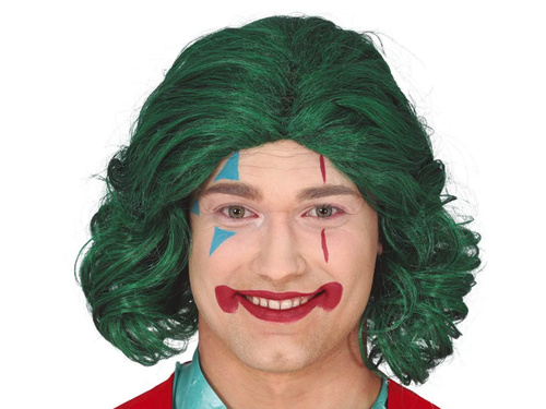 Man green medium lenght wig