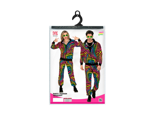 Strój imprezowy - neonowa tęczowa zebra