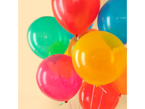 Balony krystaliczne - średnie - niebieskie - 10 szt.