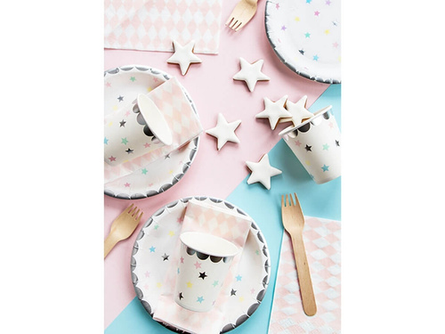 Unicorn plates with stars - 18 cm - 6 pcs.