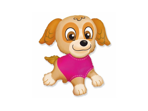 Puppy stick foil balloon - 37 cm - 1 pc.