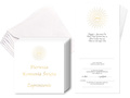 Comunion invitation card & envelope - 6 pcs