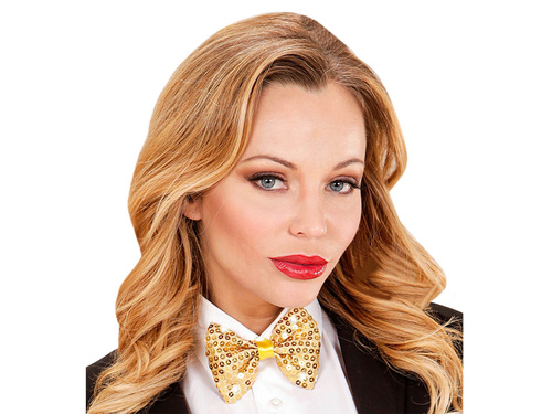Gold bow-tie with light