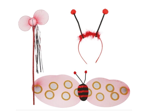 Ladybug wings with tiara and wand