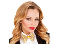 Gold bow-tie with light