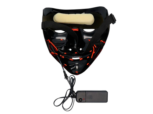Skeleton mask with moving jaw - 1 pc