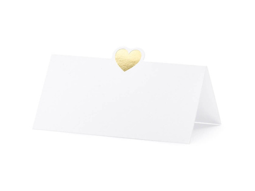 Business cards for the table Heart - 10 x 5 cm - 10 pcs.