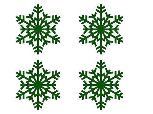 Podstawka pod kubek - Śnieżynka - 10 cm - 4 szt.