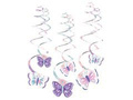 Hanging decoration of pendants Butterflies - 6 pcs.