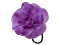 Purple flower hair tie - 1 pc