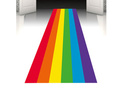 Dekoracja tęczowy dywan - 4,5 m - 1 szt.