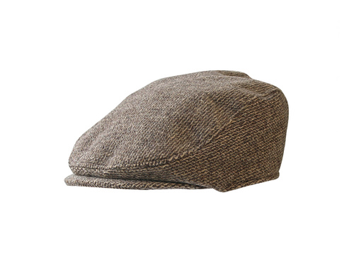 Brązowy beret angielski - płaski  - 1 szt.