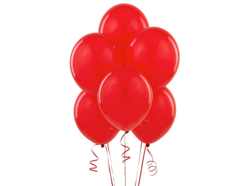 Pastel red latex balloons - large - 50 pcs.