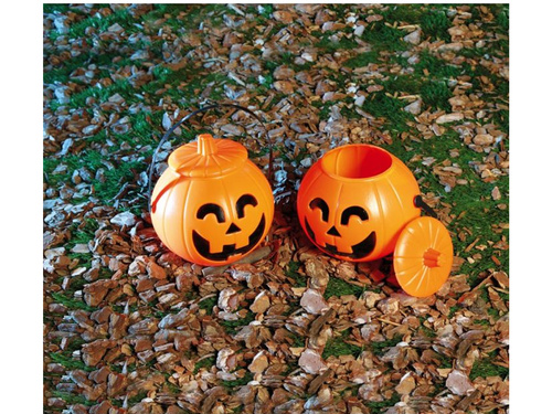 Plastic pumpkin 17 cm