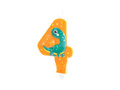 Dinosaur candle no 4 - 1 pc