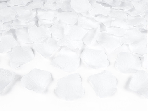 Rose petals, white, 500 pcs, 1 packet