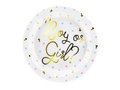 Talerzyki papierowe na Baby Shower Boy or Girl - 23 cm - 6 szt.