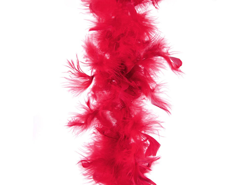 Feather boa - red - 190 cm