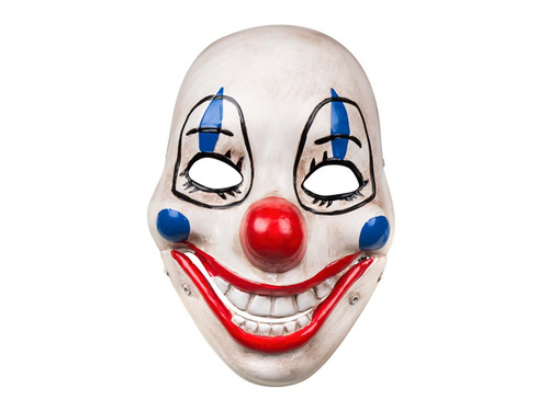 Scary clown mask with moving jaw - 1 pc
