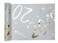 Printed table runner decoration for 20th birthday - 30 cm x 5 m - 1 pc.