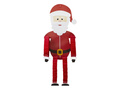 Hanging decoration St. Santa Claus - 121 cm - 1 pc.