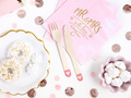 Set of wooden cutlery Hearts of blush pink - 18 pcs.