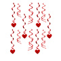 Valentine's Day swirls - Hearts - 60 cm - 12 pcs.