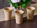 Brown cups - 10 pcs.