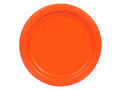 Orange paper plates - 23 cm - 8 pcs.