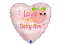 Balon foliowy "Love you Sexy Ass" - 46 cm - 1 szt.