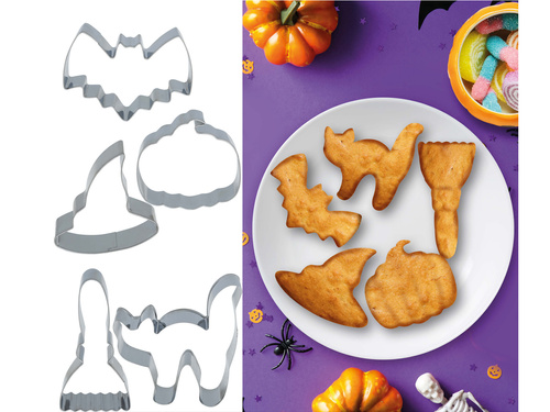 SET OF 5 METAL COOKIE CUTTERS