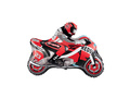 Balon foliowy Motocykl czerwony - 66x53 cm - 1 szt.